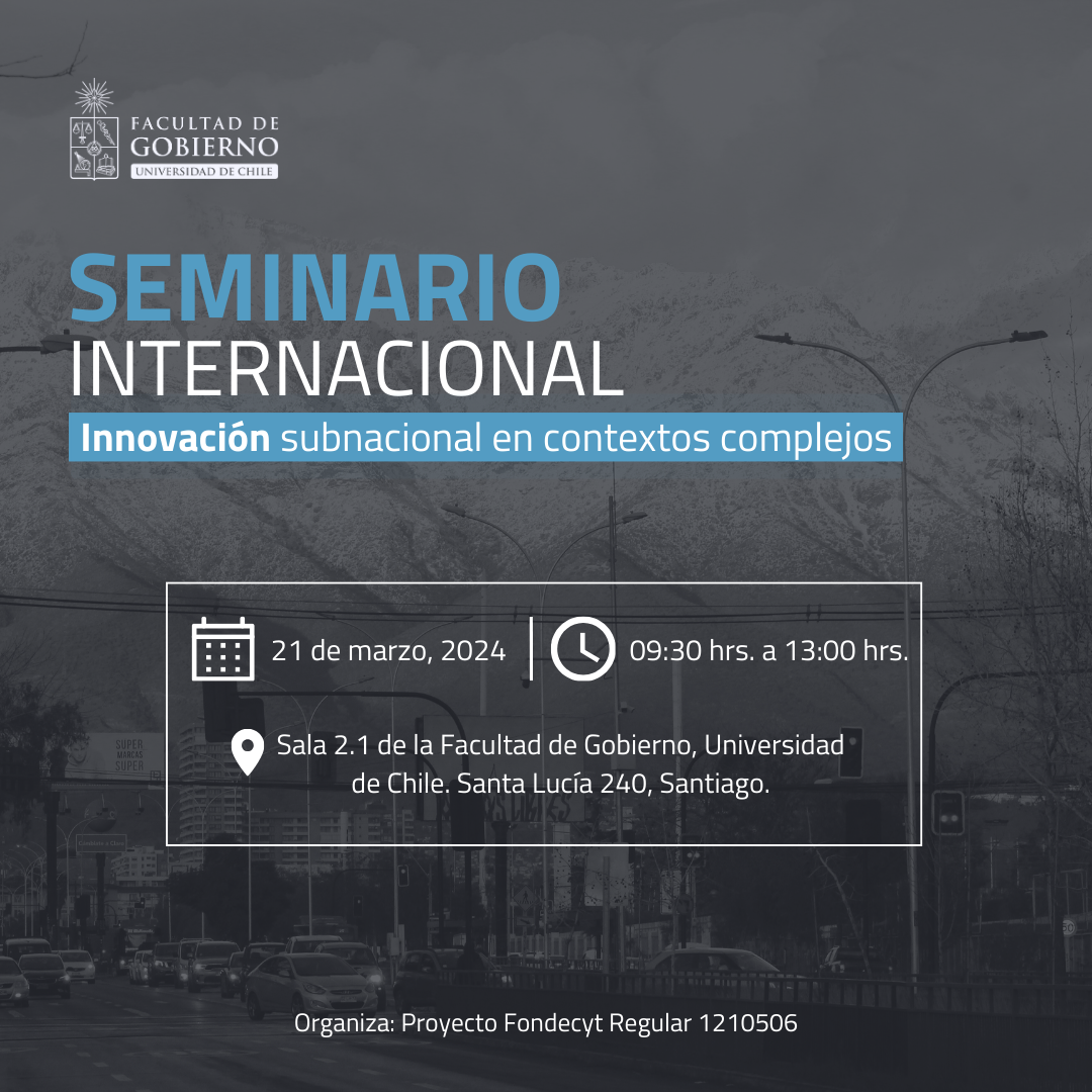 Seminario internacional Innovación subnacional en contextos complejos