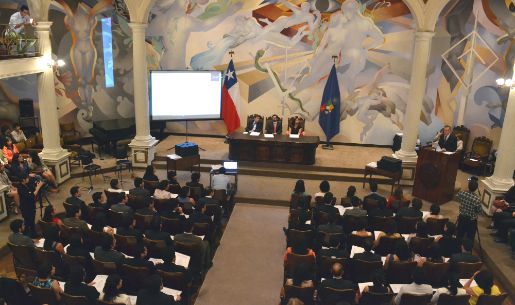 La ceremonia se realizó en la Casa Central de la Universidad de Chile.