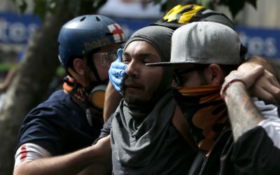 Imagenes de Santiago Movilizado y Bajo estado de Excepcion