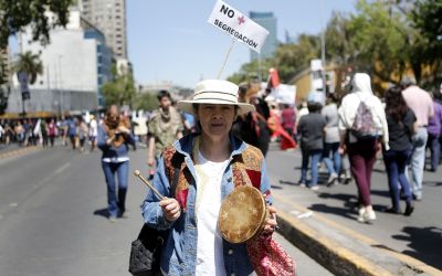Imagenes de Santiago Movilizado y Bajo estado de Excepcion