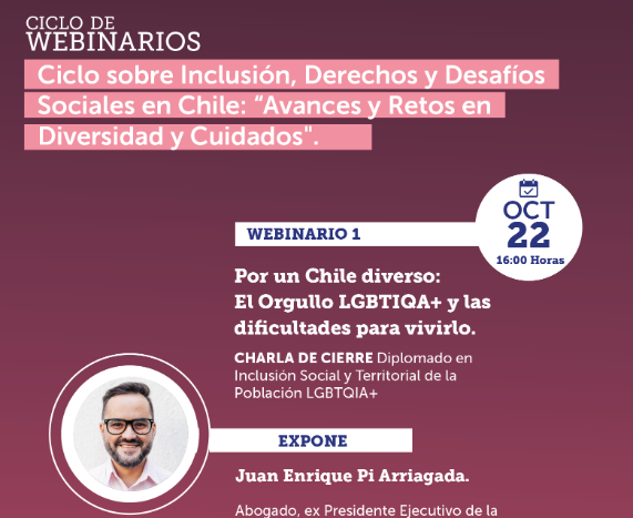 Facultad de Gobierno participa del primer  webinario del ciclo sobre Inclusión, Derechos y Desafíos Sociales en Chile organizado por la Academia Subdere. 