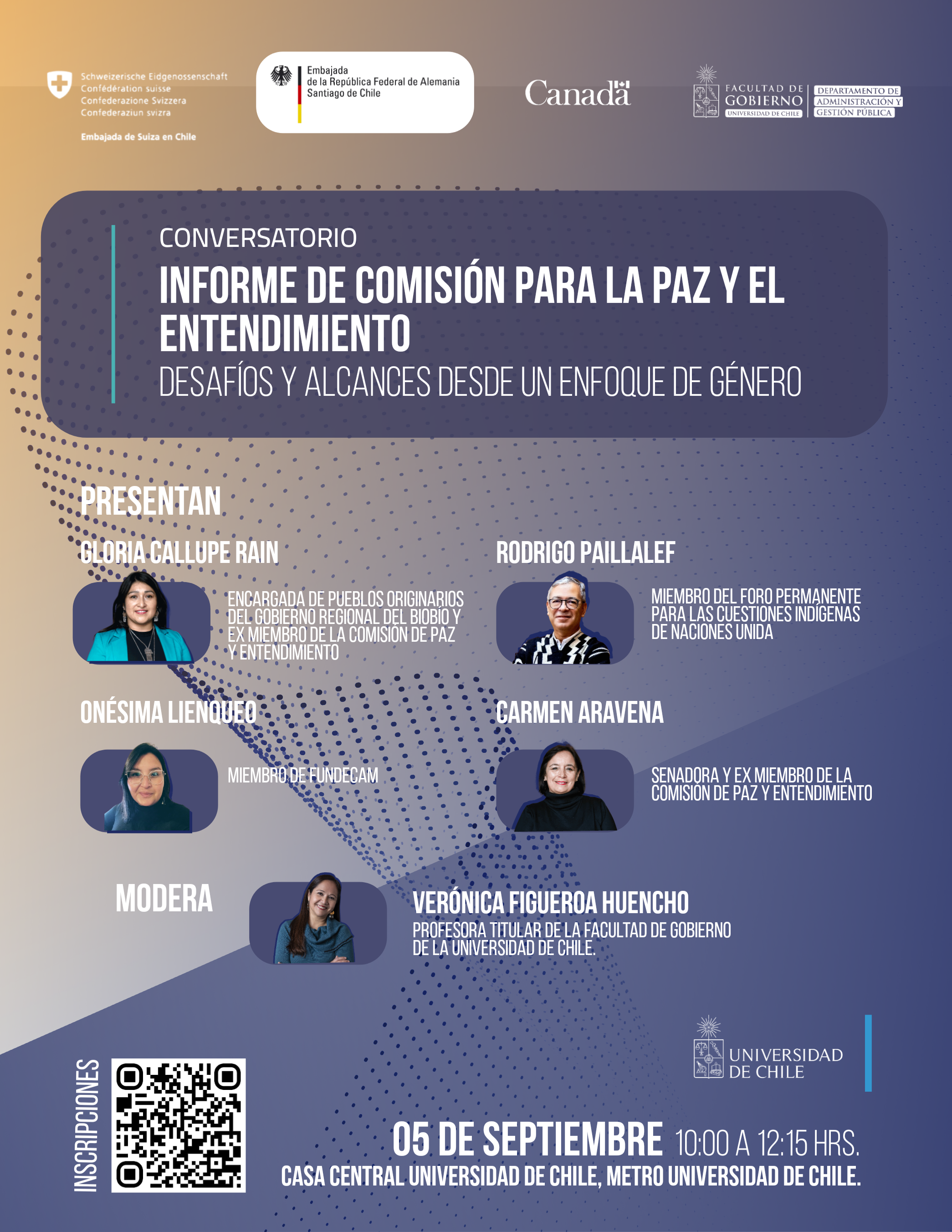 Conversatorio “Informe de la Comisión para la Paz y el Entendimiento: Desafíos y alcances desde un enfoque de género”